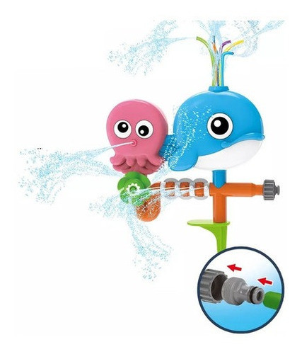 Juego De Agua Ballena Con Pulpo 1