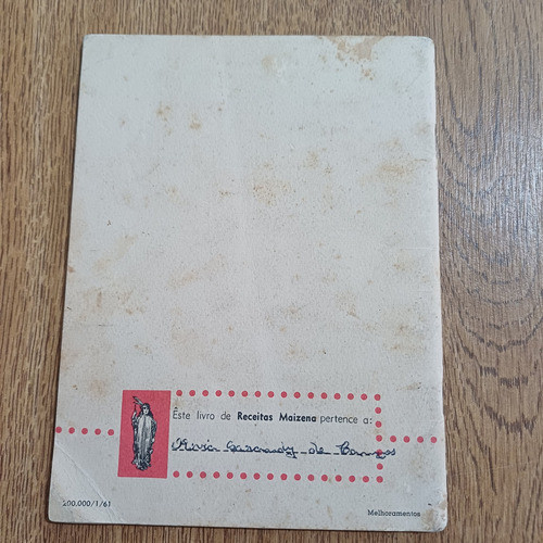 Livreto Antigo Com Propaganda Receitas Maizena 1