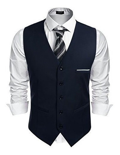 Coofandy Chaleco Para Traje O Esmoquin Con 5 Botones Para Ho 1