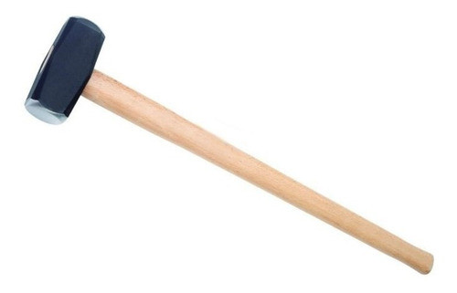 Maza De 8 Kg Acero Forjado Cabo Madera 1era Calidad Albañil 0