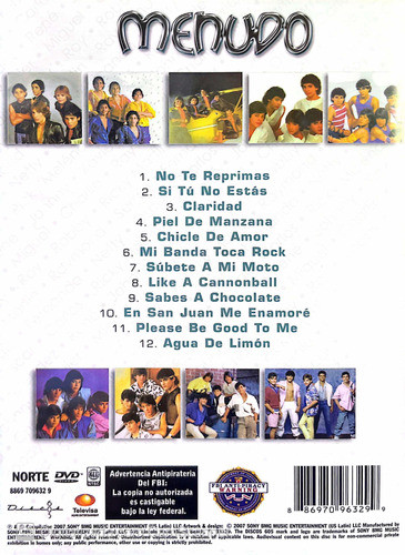 Dvd Menudo: La História - Original & Lacrado 1