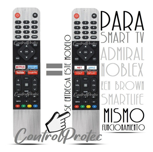 Control Remoto Para Noblex Smart Dm32x7000 43x7100 50x7500 1
