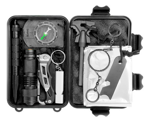Vvivid 10 En 1 Equipo Táctico De Emergencia Kit De Supervive 1