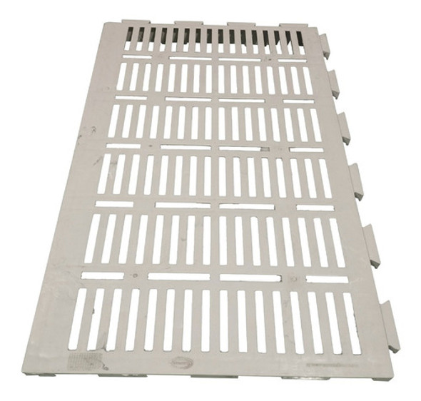 Piso Plástico Modular 60x40 Banheiro Sauna Kit Com 12 Und 0