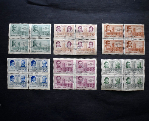 Estampillas Dia De Emision 150 Años Revolucion De Mayo 1960 0