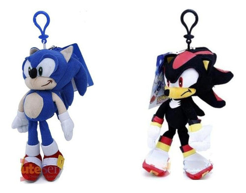 ~? Sonic The Hedgehog Shadow Y Sonic 8  Plush Clip Con Peque 0