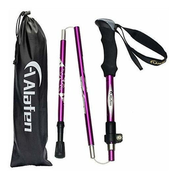 Baston De Senderismo A Alafen Plegable De Aluminio - Morado 1