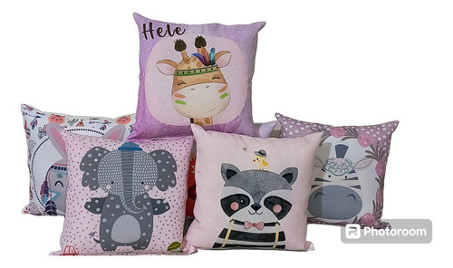 10 Almohadones  Nordicos Infantiles  30x30 Personalizados 0