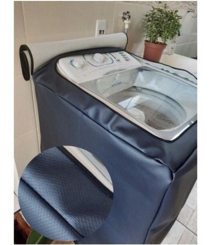 Capa Máquina De Lavar Couro Impermeável 14 A 17kg 1