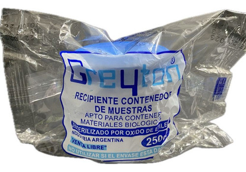 Frasco Estéril Colector De Orina 250cc Greyton X 100 Un 1