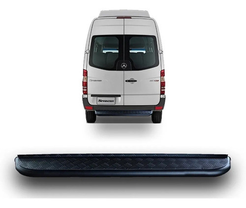 Estribo Traseiro Tubo E Chapa Preto Nova Sprinter 2014/2021 0