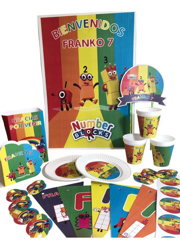 Cotillón Infantil Personalizado X 15 Números 0