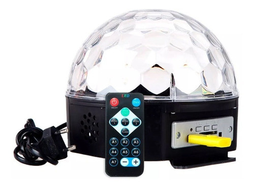 Bola Luz Led Efecto Discoteca Control C/bluetooth + Pendrive 0