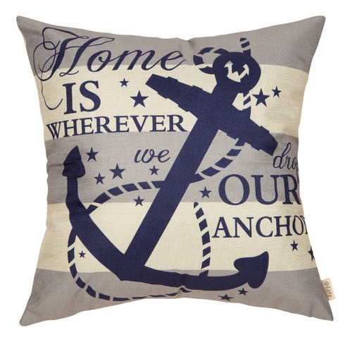 Fjfz Casa De Campo Nautica Funda De Almohada Decorativa Hog 0