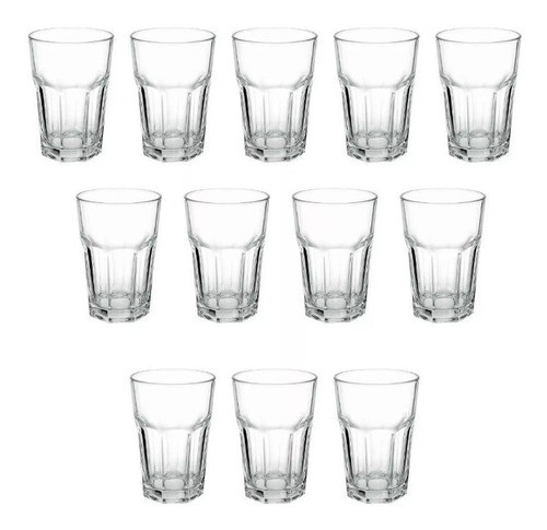 Vaso Agua 410 Ml Vidrio Set X12 Bristol Nadir Kirkor 0
