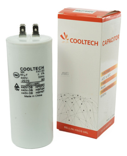 Capacitor 60 Mf Cooltech 440v 0