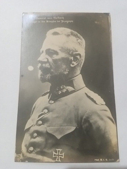 Alemania Foto Postal Militar Ww1 General Max Von Gallwitz 0