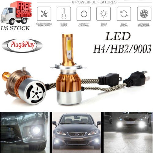 H4 Hb2 9003 110w Power 2pcs Linterna Del Led Drl Kit Hi/lo V 1
