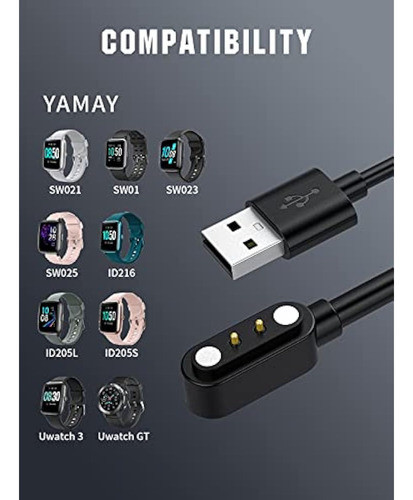 Timovo Cable De Carga De Repuesto Compatible Con 1