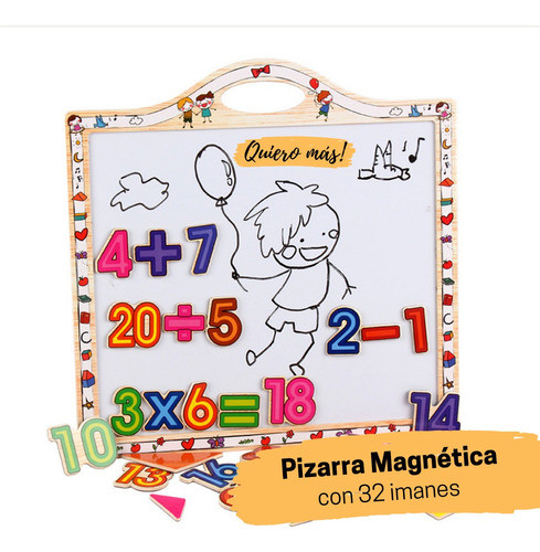 Pack Didáctico Magnético Madera - Pizarra Rompecabezas Imán 1