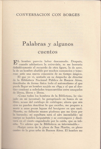 1971 Conversacion Con Borges Joan Queralt Revista Occidente 1