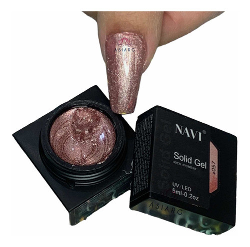 Gel Crema Solido Uv/led Navi 5ml Solid Gel Esmaldado Semi 0