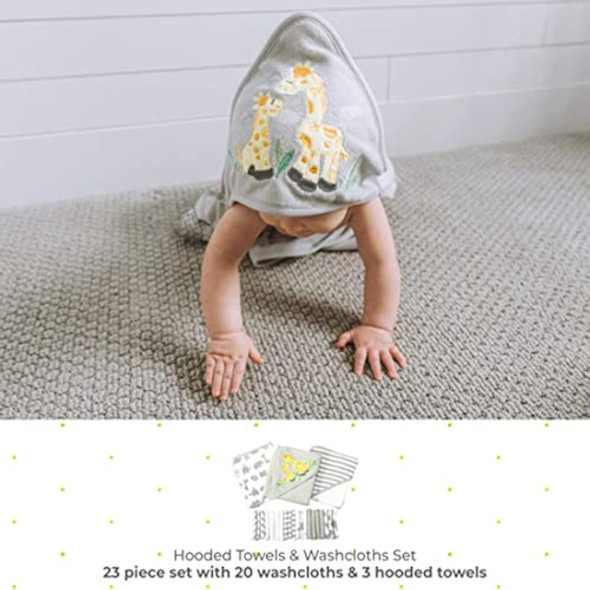 Spasilk Baby - Juego De Toallas Con Capucha Y 1 Spasilk Baby - Juego De Toallas Con Capucha Y 1
