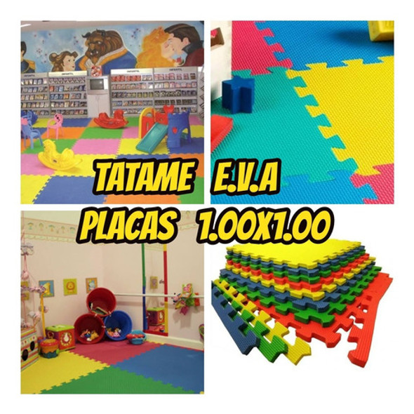 E.v.a Tatame Para Forrar Piso Kit C/16 De 1.00x1.00+brinde 1