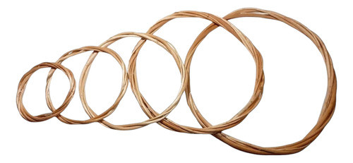 5 Aros Roscas De Mimbre 60 Cm Para Atrapasueños Mándalas 0