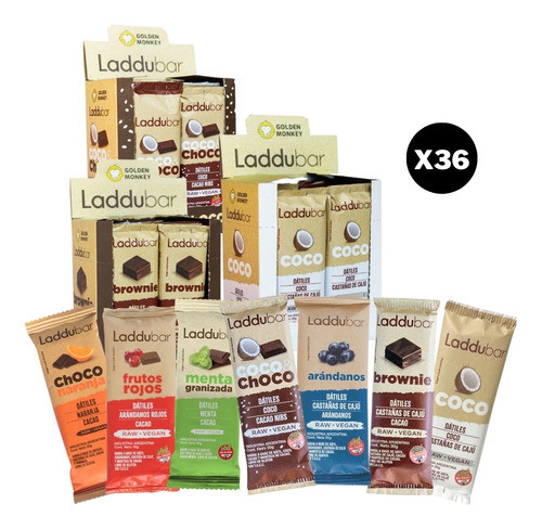 Barritas Laddubar - 3 Cajas X 12 Unidades ( Variadas) 0