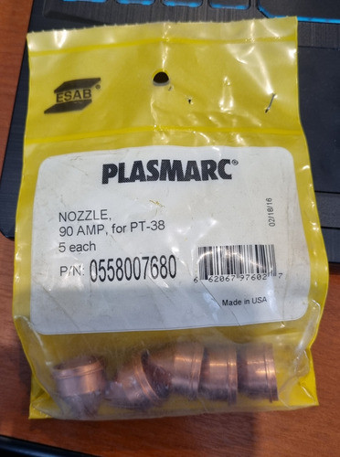 0558007680 Esab Tobera Nozzle 90a Pt-38 Plasma 1
