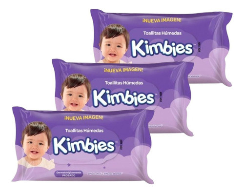 Pack 144 Toallitas Humedas Kimbies (3x48 Unid.) 0