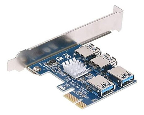 Adaptador Riser Pcie 1 A 4 Usb 3.0 Placa Expansora Mineria 0