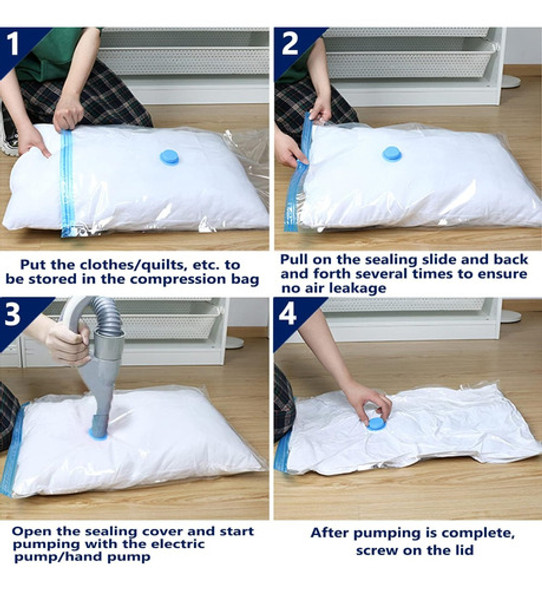 Bolsa De Vacio Guarda Ropa Ahorra Espacio Viaje Hogar 50x60 1 Bolsa De Vacio Guarda Ropa Ahorra Espacio Viaje Hogar 50x60 1