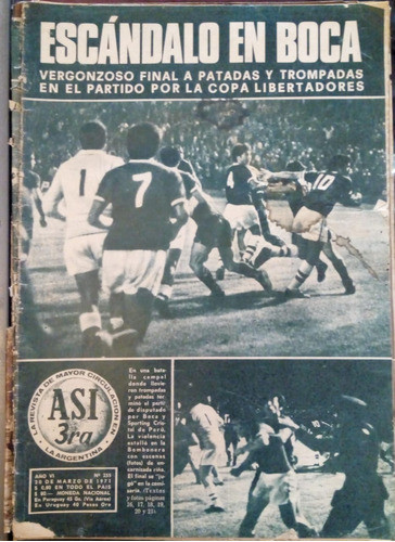 Revista Asi 255 1971 Fanny Navarro Feminismo Boca Uriburu 0