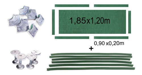 Kit Reforma Para Mesa De Sinuca Até 1,90mx1,20 - Pano Verde 0