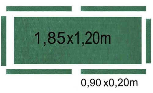 Kit Reforma Para Mesa De Sinuca Até 1,90mx1,20 - Pano Verde 1