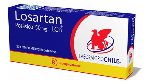 Losartan Potásico 50mg X 30 Comprimidos Recubiertos 0