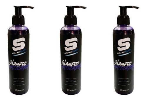 Shampoo Matizador Silver - Saloon Plus 250ml X 3 Unidades 0