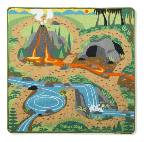 Melissa And Doug Alfombra De Dinosaurios Con 4 Figuras 1