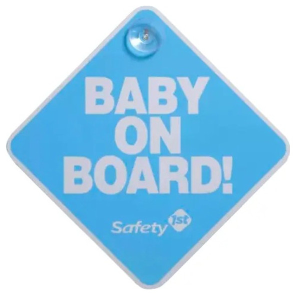 Cartel Safety 1st. Baby On Board Azul Febo 0
