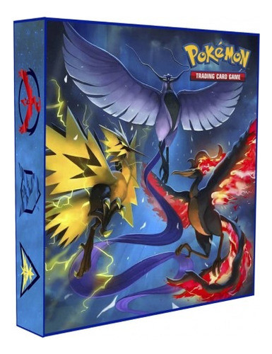 Album Pokémon Para Cards Tipo Fichário - Aves Lendárias 0