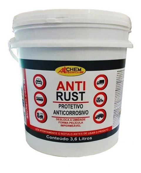 Anticorrosivo Protetor Anti Rust Allchem 3,6 Litros 0