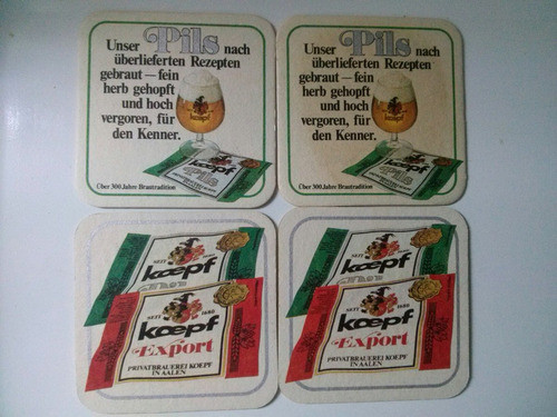 4 Posavasos Cerveza Koepf Doble Faz 1