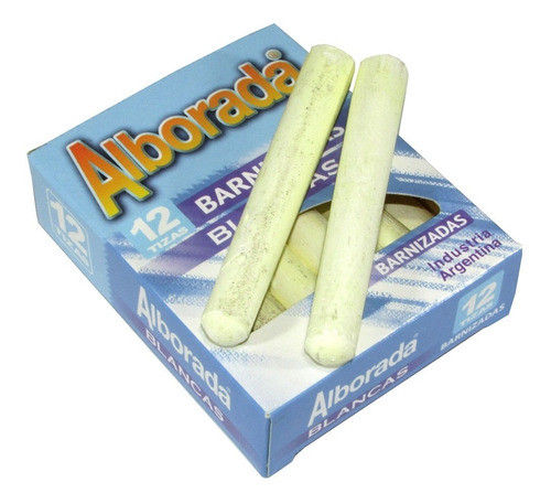 Tizas Blancas X 12 Alborada Barnizadas 0