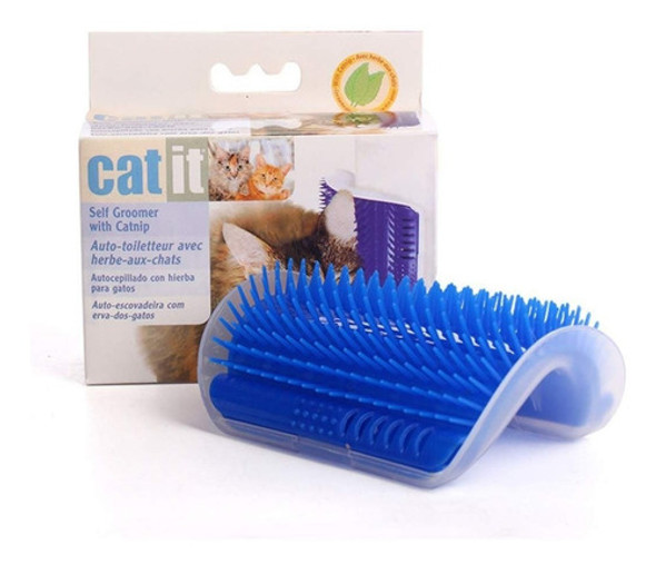 Rascador Autocepillado Con Hierba Para Gatos 0 Rascador Autocepillado Con Hierba Para Gatos 0