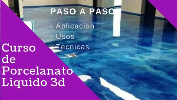 Porcelanato Líquido Curso Digital Resina Epoxi Completo 1