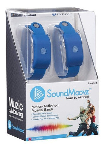 Sound Moovz Color Azul Pulsera Musical Para Bailar 66005 1
