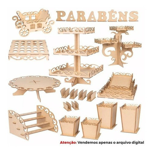 Pack Vetores Kit Festa Provençal Mdf Corte Laser Cnc 0