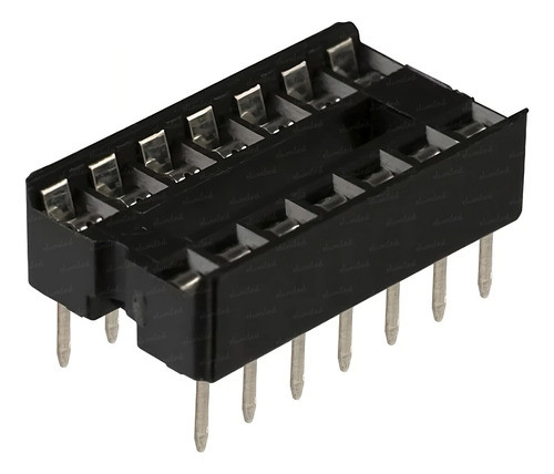 100 Zocalos Circuito Integrado 14 Pines 2x7 Dip14 7.62mm 0